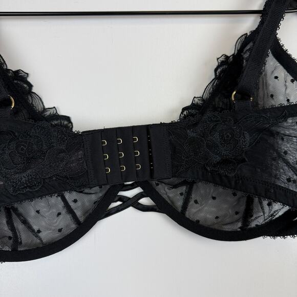 NWT Victoria’s Secret Very Sexy Unlined Demi Bra Lace Black $59 - 36DDD - Picture 6 of 7